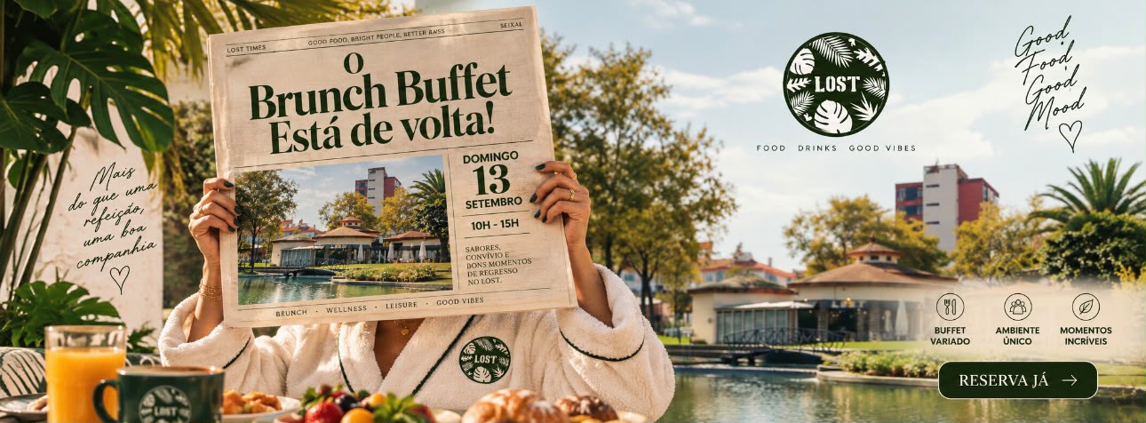 O Brunch Buffet esta de volta — domingo, 13 de setembro, das 10h as 15h, no LOST Seixal